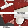 thumbnail image 3 of Red Christmas Snowflake Pattern Kitchen Rug Mat,Kitchen Runner Rugs Non Skid Washable,Decorative Kitchen Floor Mats for Kitchen,Sink,Laundry,17"X47", 3 of 5