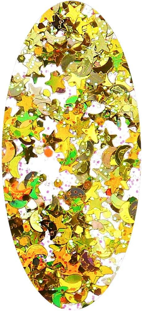 Cai Cosmetics Beauty NYC Gold Glitter, Holographic Cosmetic Grade Glamour, 90 ml