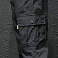 thumbnail image 4 of Leesechin Cargo Pants for Men Summer Khakis Casual Short Jogger Sport Jogger Jogging Long Sports Pants Black 2XL, 4 of 9
