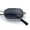 Silver Frame - Black Lens, variant on SA106 Mens Narrow Metal Rim Rectangular Hustler Sunglasses, Silver Frame - Black Lens
