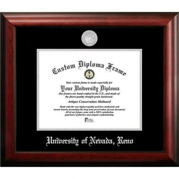 Campus Images NV998SED-1185 11 x 8.5 in. University of Nevada Silver Embossed Diploma Frame