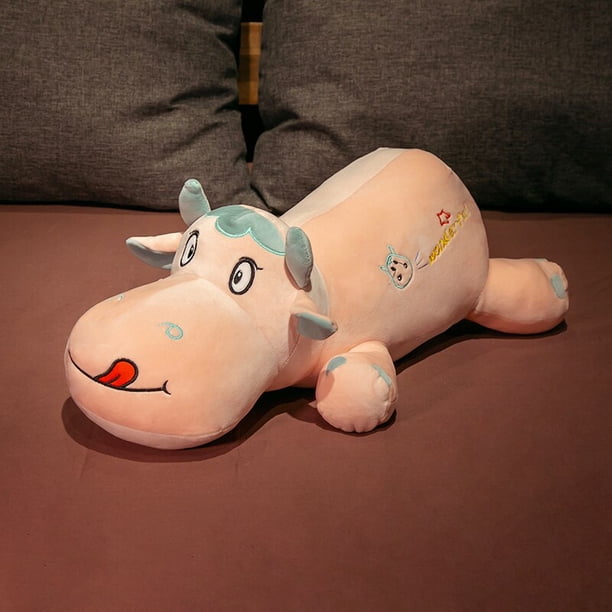 Juguete de peluche de vaca de gran tamaño, Animal relleno, muñeca de vaca, muñeco de buey, almohada, cojín, regalo de cumpleaños para niñas
