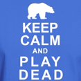 thumbnail image 3 of CafePress - Keep Calm And Play Dead Dark T Shirt - Men's Classic Graphic Cotton T-Shirt, 3 of 4