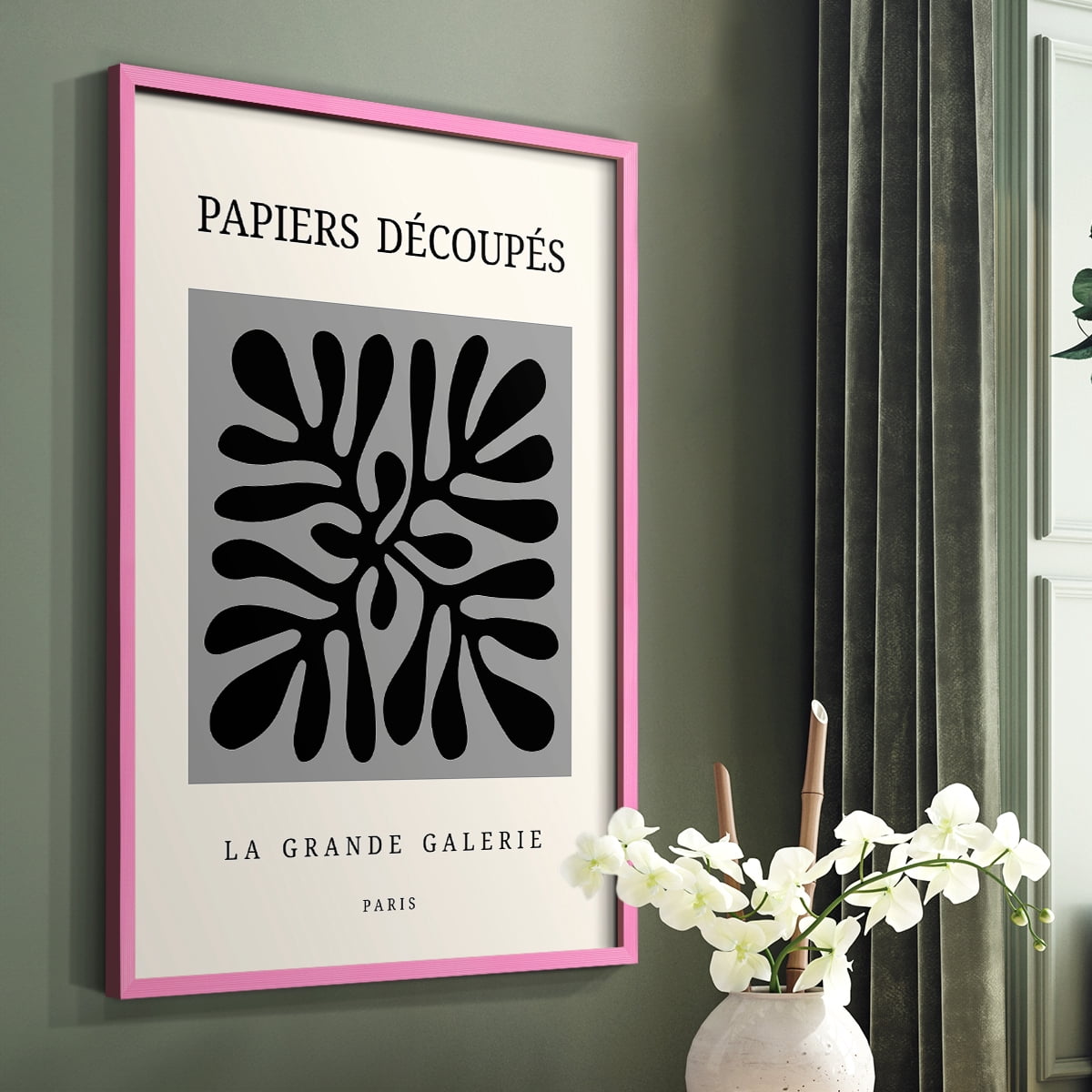 Matisse CCCXCVI in Pink Solid Wood 16 x 20 Framed Print