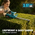 thumbnail image 6 of Globalsource 21V 500W Cordless Hedge Trimmer, 2*3.0Ah Rechargeable Electric Bush Trimmer with 20 Inch Dual-Action Blade & Safety Lock, Lightweight 3.97LBS for Effortless One-Handed Trimming, 6 of 10
