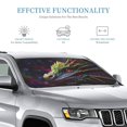 thumbnail image 3 of Fuzoiu Colorful Dragon Head Profile Print Car Windshield Sunshade,Foldable Reflective Sun Visor,Windshield Sun Shade,UV Rays Sun Visor Shade,Auto Front Sun Shield Shade-Small, 3 of 8