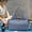 Blue, variant on RKZDSR Large Capacity Yoga Bag for Women - Durable Fitness Tote with Wet-Dry Separation, Perfect for Gym, Travel & Sports