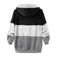 thumbnail image 5 of BLTIBY 2025 Womens Winter Fleece Jackets Hoodies Solid Color Winter Autumn Zip Up Lightweight Casual Sherpa Coat Soft Comfy Warm Overcoats with Pockets Gray 5XL, 5 of 5