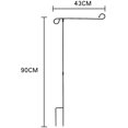 thumbnail image 2 of 1 Set of Garden Flag Holder Stand Yard Flag Holder Banner Flag Pole Outdoor Yard Flags Stand Premium Garden Flag Pole Flag Display Rack for Garden Yard Summer, 2 of 8