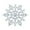 Silver, variant on 6 Pack Silver Snowflake Ornaments Plastic Glitter Snow Flakes Ornaments for Winter Christmas Tree Decorations Size Varies Craft Snowflakes