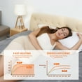 thumbnail image 3 of GONUES Heated Mattress Pad Twin Size 39"x75", Soft Coral Fleece Bed Warmer, 10-Hour Auto-off & 4 Heat Settings, Fast Heating, Machine Washable, Medium Gray, 3 of 7