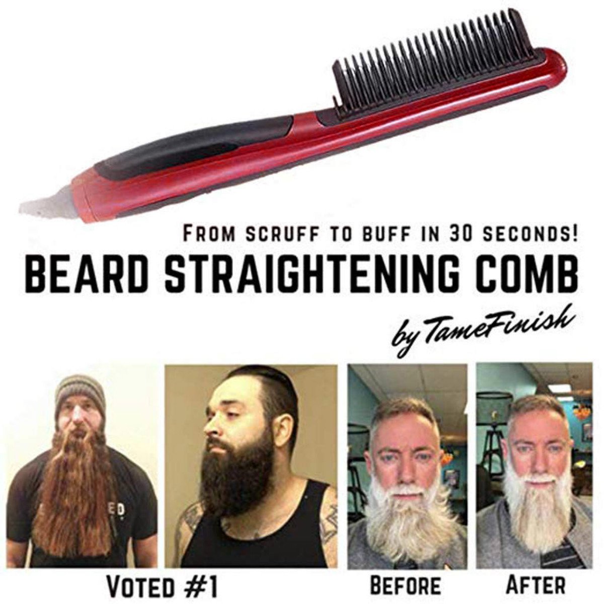 Electric Straightener Beard Comb Hair Portable Beard Brush Hair