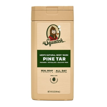 Dr. Squatch Pine Tar Natural Body Wash for Men, 14 fl oz