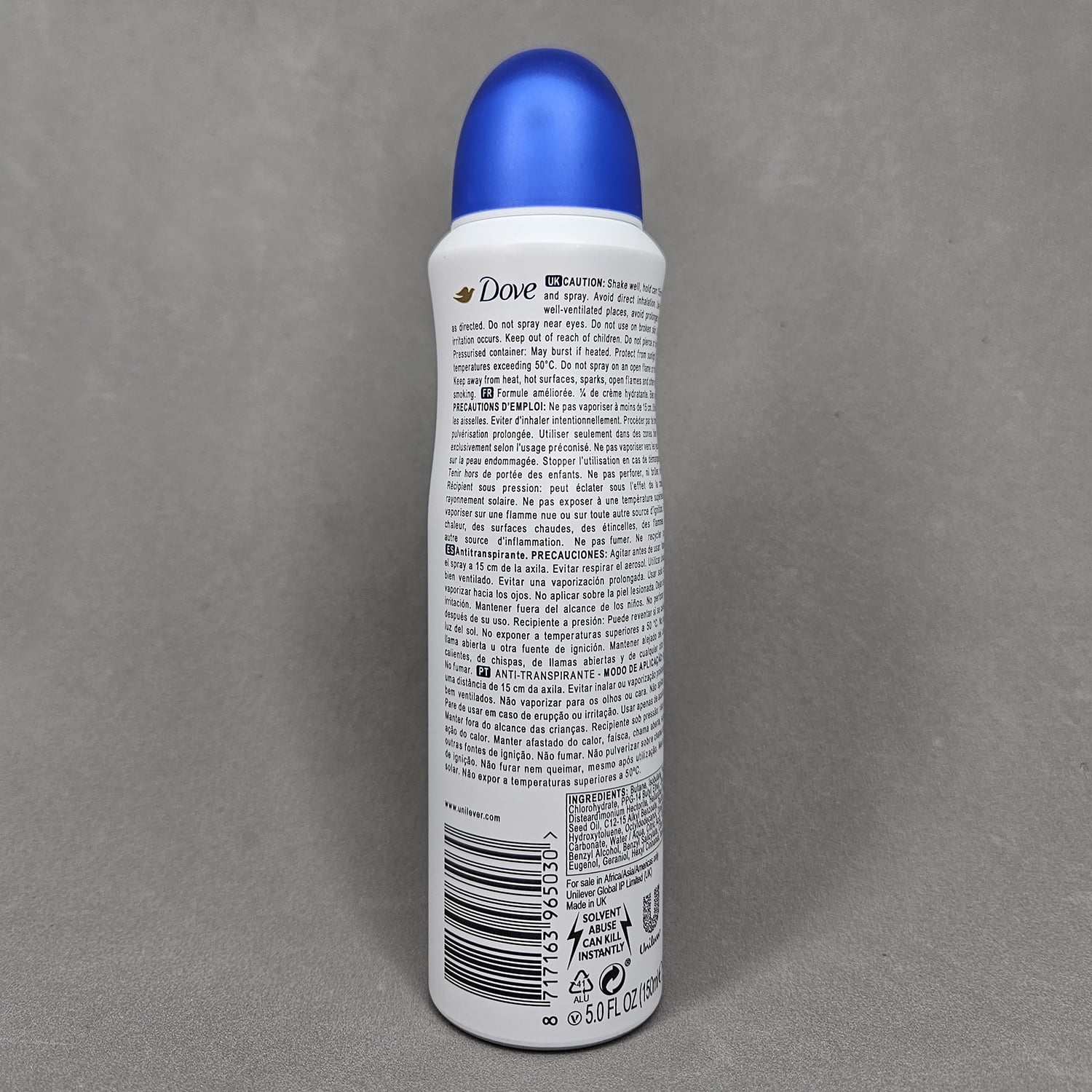 Dove Original AntiPerspirant Spray Deodorant - 5.1 Oz