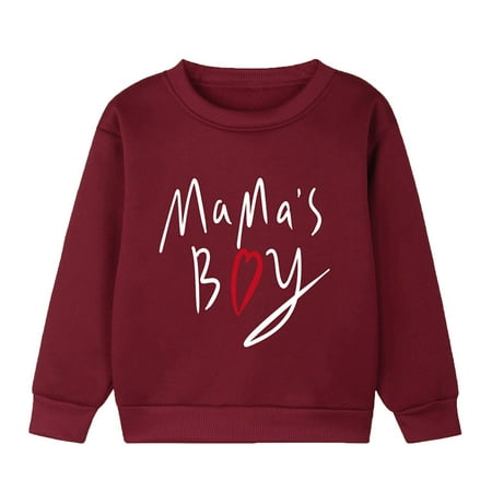 

Hoodies For Teen Girls Boys Long Sleeves Plus Warm Pullover Letter Printed Casual Thick Round Neck Children S Wear Out Wear Cute Hoodies For Teen Girls(Size:1-3 Years)
