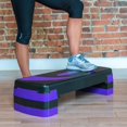 thumbnail image 2 of PRISP Adjustable Aerobic Stepper 78cm, 3 Levels (4''/6''/8'') Exercise Step Platform for Home Gym and Fitness Training, 2 of 8