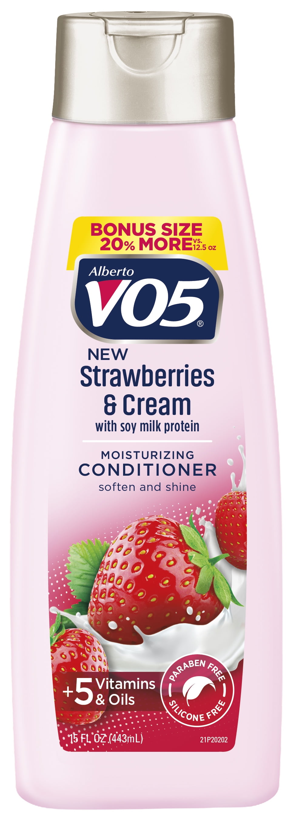 VO5 Moisture Milk Conditioner, Strawberries And Cream, 15 Fl Oz