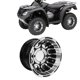 thumbnail image 5 of Llanta Para Carrito De 8 Pulgadas, Llanta Para Rueda ATV, Aspecto Elegante, Multifuncional De Alta Resistencia, aleación De Aluminio, 4 Orificios Para Quad, 5 of 7