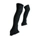 thumbnail image 4 of Calentadores de piernas para patinaje artístico sobre hielo Calcetines altos sin pie Calcetines ligeros Mantener tejido Patinaje Negro, 4 of 9