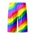 thumbnail image 5 of WILLBEST Pantalones Cortos Casuales para Hombre con Estampado de Boca de Arcoíris para Verano, Pantalones Cortos con Bolsillo y Lazo Totalmente Estampados para Resort, 5 of 5