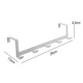 thumbnail image 2 of 5 Hooks Over The Door Hanger Hook Storage Holder Towel Clothes Hanging Rack, 2 of 3
