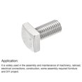 thumbnail image 5 of Cuadrada Cabeza Perno, M12x20mm Completamente Roscado 304 Inoxidable Acero Grado C Cuadrada Máquina Tornillo, 5 of 5
