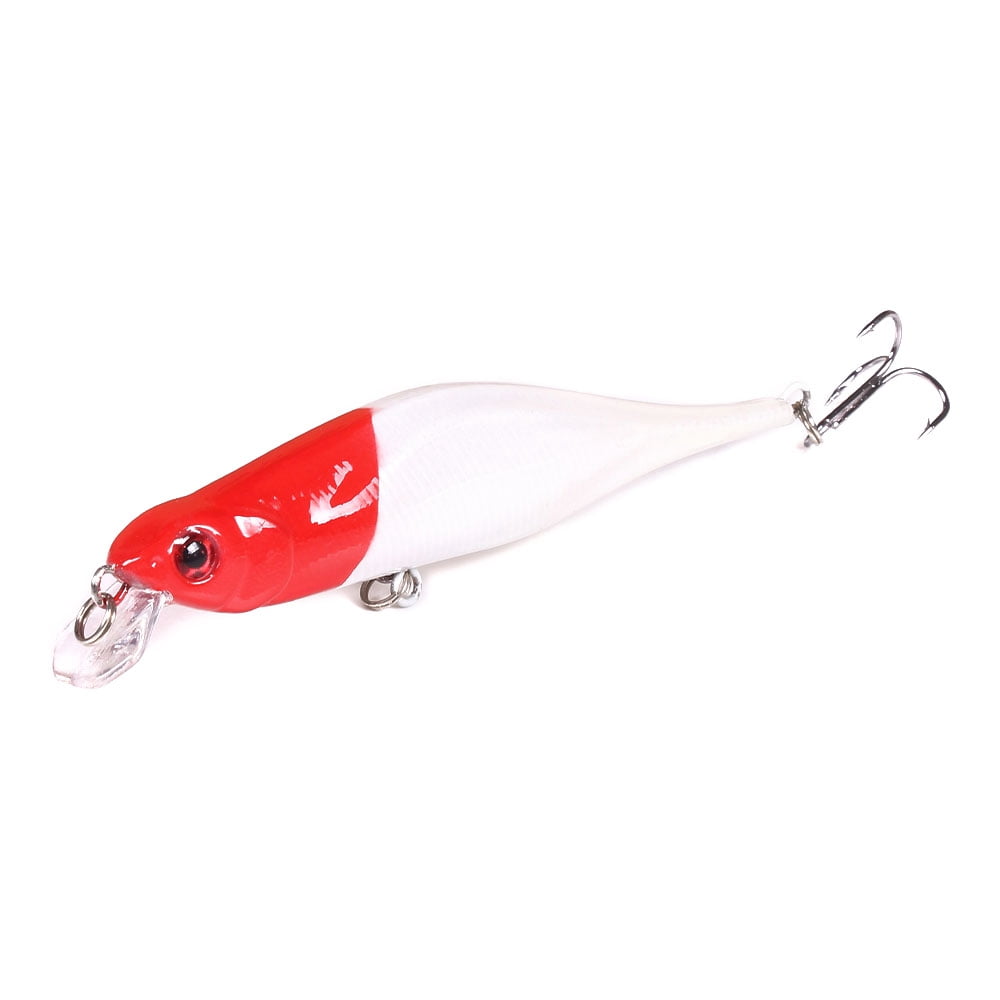 HENGJIA Fishing Lures Large Hard Bait Minnow VIB Lure with Treble Hook Life-Like Swimbait Fishing Bait Popper Crankbait Sinking Lure for Bass Trout Walleye Redfish