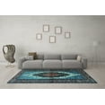 thumbnail image 3 of Ahgly Company Indoor Rectangle Persian Light Blue Traditional Area Rugs, 8' x 10', 3 of 4