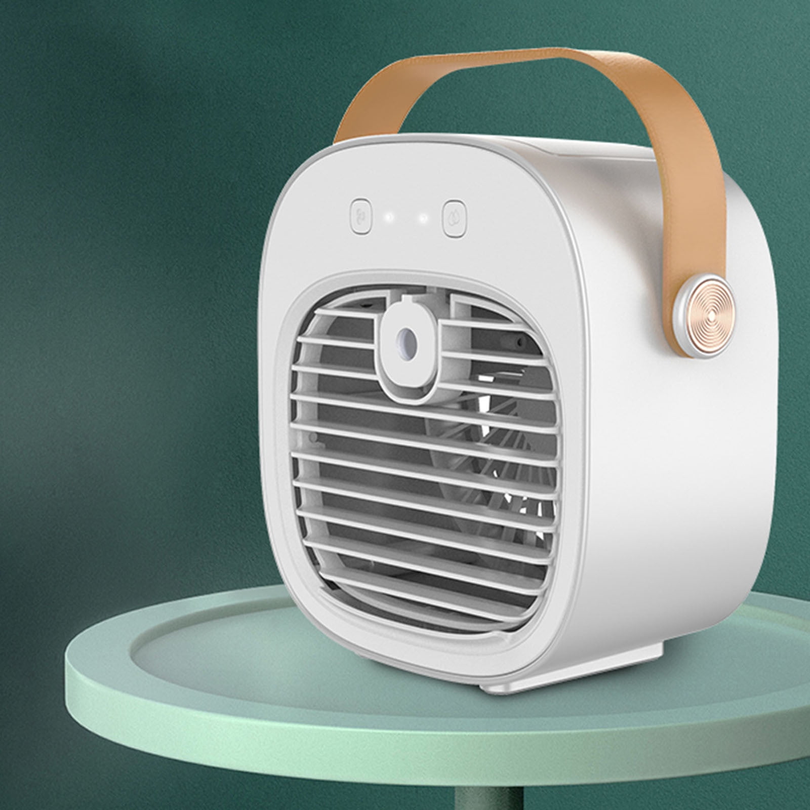 Yhmxh Portable Fan Portable Air Conditioner 3 Speeds Duration 5-10 hrs, Quiet Desk Cooling Fan, Mini Air Conditioner Fan for Home, Bedroom, Travel, Office, Outdoor, Indoor