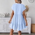 thumbnail image 6 of Guieoi Womens Dresses Plus Size 2026 New Trendy Summer Mini Sun Dress Short-Sleeve Dress, 6 of 9