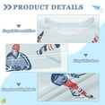 thumbnail image 2 of FORMRS Boys Rash Guard with Short Sleeves UPF 50+ Swim Shirts Sizes 3-12T, Hockey Action Zone, 2 of 6