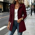 thumbnail image 6 of Jsaierl Women's Hooded Utility Anorak Jacket Drawstring Waist with Flap Pockets Lightweight Spring Fall Casual Travel Coat, 6 of 10