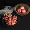 thumbnail image 2 of SIEYIO Hand-woven Iron Wire Hollow Storage Fruit Vegetable Basket Round Elegant Picnic Tray Food Bread Dishes Multipurpose, 2 of 15