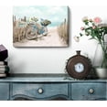 thumbnail image 3 of Beach Canvas Wall Art for Bathroom Ocean Pictures Seaside Bicycle Canvas Print Seascape Painting Framed Teal Aqua Blue Calming Shoreside Artwork for Modern Coastal Themed Lake Home Bedroom Décor Ready, 3 of 6