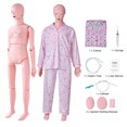 thumbnail image 1 of VEVOR Maniquí de entrenamiento de enfermería, maniquí humano de demostración de tamaño natural femenino para entrenamiento de enfermería, suministros de modelo de enseñanza de educación multifuncional, 1 of 9