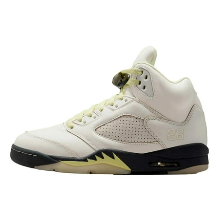 Women's Air Jordan 5 Retro Sail/Luminous Green-Anthracite (IM7592 130) - 7.5