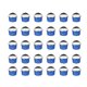 thumbnail image 2 of 100pcs 85/200ml Ice Cream Cup Ball Cup with Half Ball Cover Dessert Cake Cup Bowl (Blue), 2 of 3