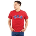 thumbnail image 4 of USA United States Patriotic 4th July Plus Size Crewneck Graphic Tee Shirt Brisco Brands 2X, 4 of 6