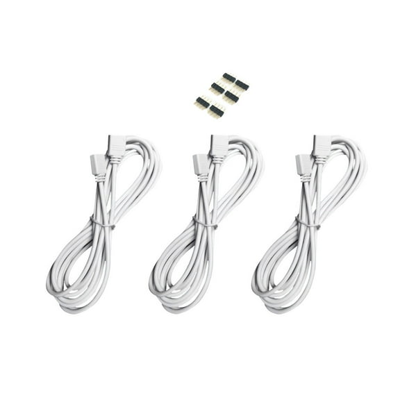 9 Pcs Extension Cords Led Light Bar RGB Light Cord LED Strip Connector LED Light Strip Connectors RGB Extension Cable