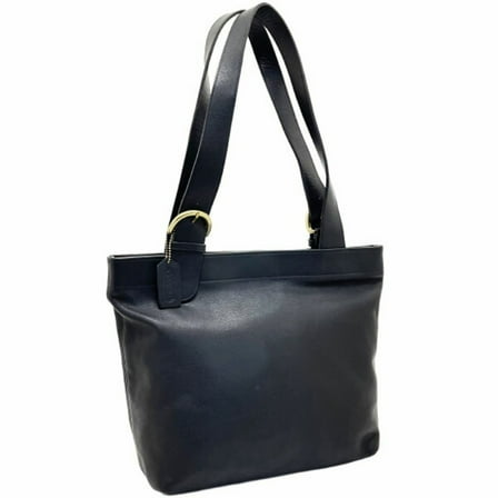 Pre-Owned Coach Tote Bag Old Leather Black 4140 COACH Shoulder Handbag SKT-3240 (Fair)