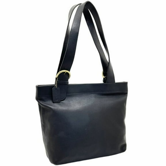 Pre-Owned Coach Tote Bag Old Leather Black 4140 COACH Shoulder Handbag SKT-3240 (Fair)