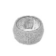 thumbnail image 1 of Beaded Napkin Ring Bulk White - Set of 6, 1 of 4