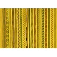 thumbnail image 1 of Ahgly Company Indoor Rectangle Abstract Yellow Modern Area Rugs, 2' x 4', 1 of 4