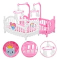 thumbnail image 4 of SHISUYAN 2pcs Mini Dollhouse Crib Decorations Doll House Accessory Set, 4 of 8