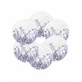 thumbnail image 7 of 13 Inch Round Placemats Set of 6, Purple Spring Floral Non Slip Heat Insulation PP Table Mats, Watercolor Elegant Pastoral Flowers Washable Place Mats for Kitchen Dining Party Table Decor, 7 of 7