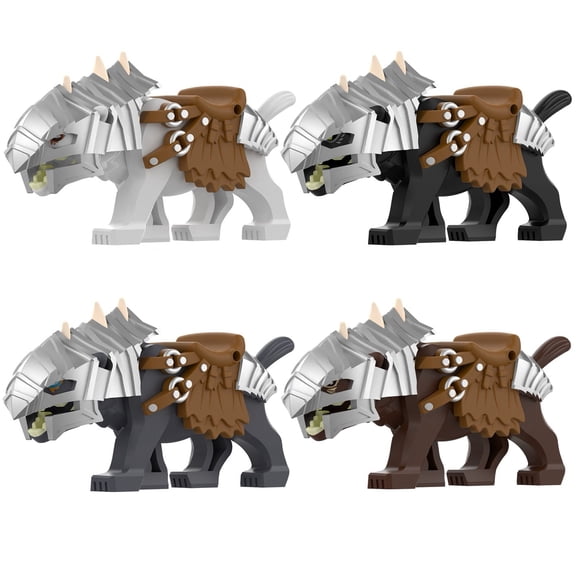 8 Pcs Lord Action Figures Building Blocks Toys Set, Collectible 1.77 Inchs Minifigures Building Kits Awesome Gift for Kids Fans of the Rings Building Toys