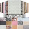 thumbnail image 6 of LASPERAL 3D Wallpaper Panels Peel and Stick Adhesive Waterproof Wallpaper for Living Room Bedroom Background Home Decor DIY Wall Brick Texture Tiles Decoration, 6 of 7