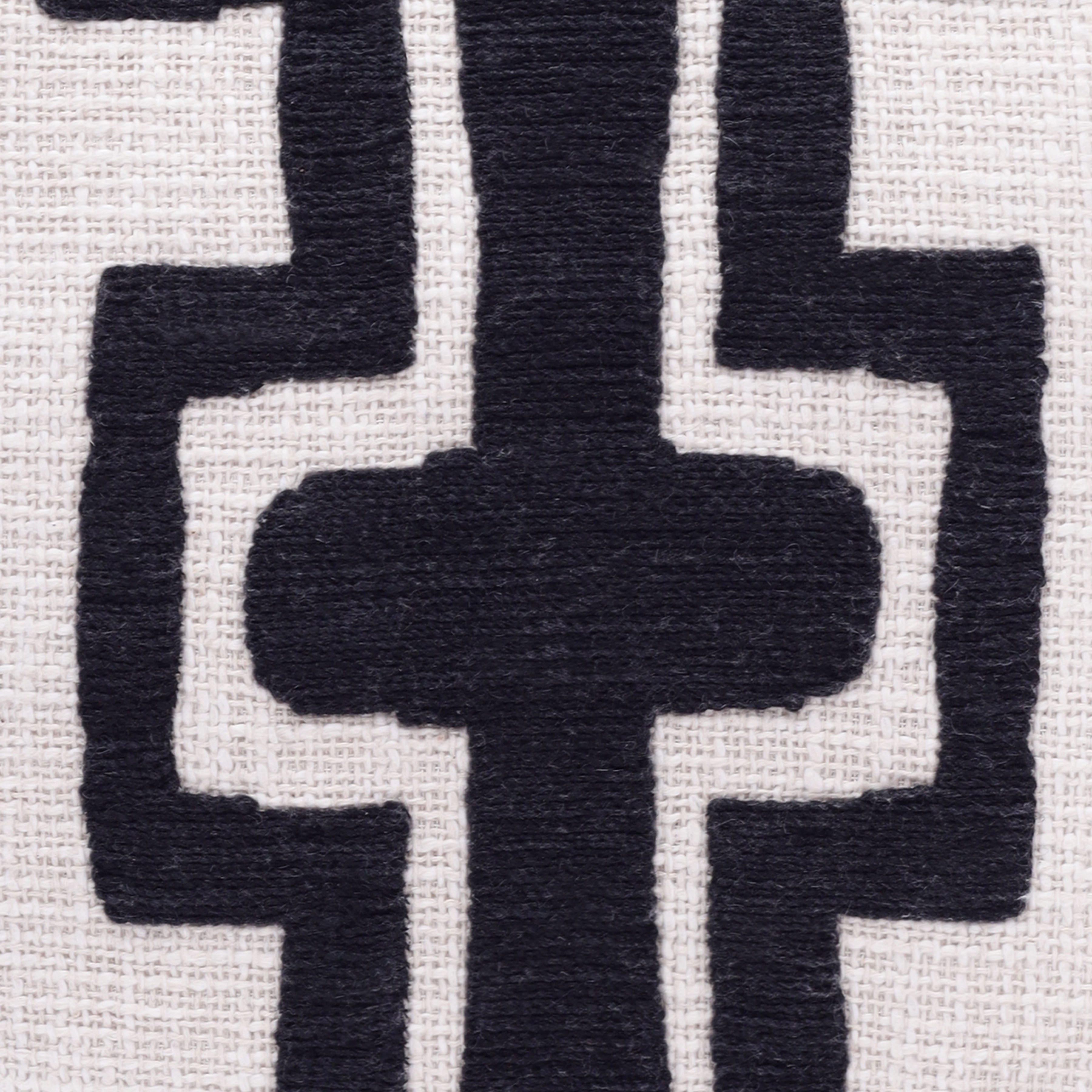 Harlow Hill Stacy Garcia 20" x 20" Onyx/ivory Geometric Cotton Blend Adult Decorative Throw Pillow Cover