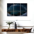 thumbnail image 3 of Elephant Stock Crater Lake Under The Milky Way Wall Art - Horizontal Multi Panel Canvas - Living Room Wall Decor - Astronomy & Space Multi Panel - Teal And Blue Decor - 38" x 24", 3 of 8