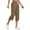 Brown, variant on Babysbule Womens Capris Pants Women's Drawstring Large Color Casual Versatile Loose Cropped Pants